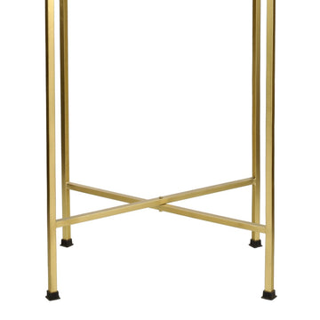 Sterling 26.25" Industrial Classic Metal Foldable Rectangular End Table and Side Table with Removable Tray Top